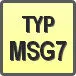 Piktogram - Typ: MSG7